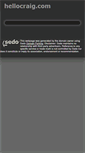 Mobile Screenshot of hellocraig.com